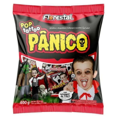 PIRULITO FLORESTAL 400G POP TATTOO PÂNICO