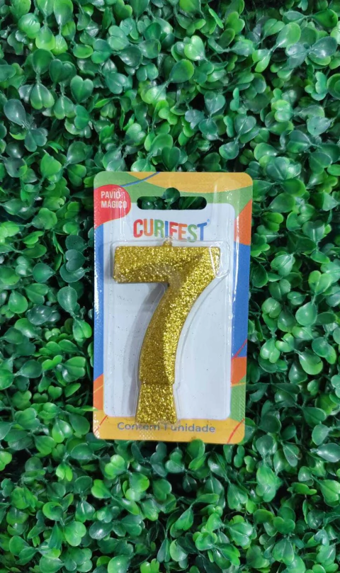 VELA CURIFEST CONCEPT GLITTER DOURADO N7
