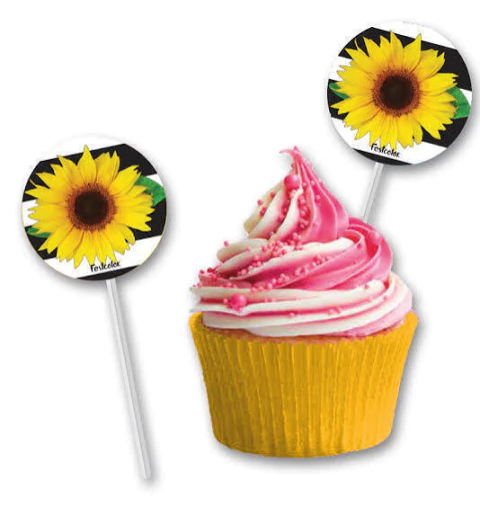 BANDEIRINHA DOCINHO FESTCOLOR C/8 GIRASSOL