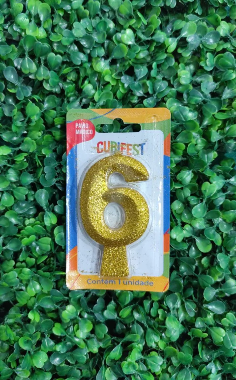 VELA CURIFEST CONCEPT GLITTER DOURADO N6