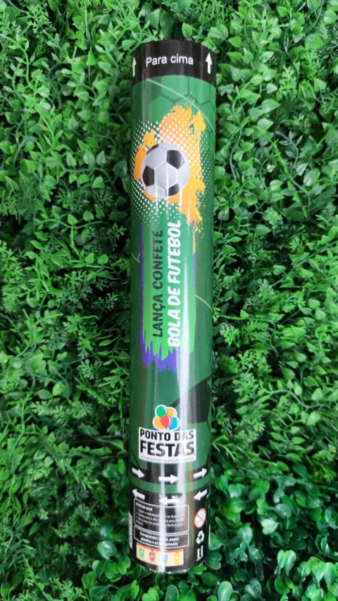 LANÇA CONFETE PONTO DAS FESTAS BOLA DE FUTEBOL