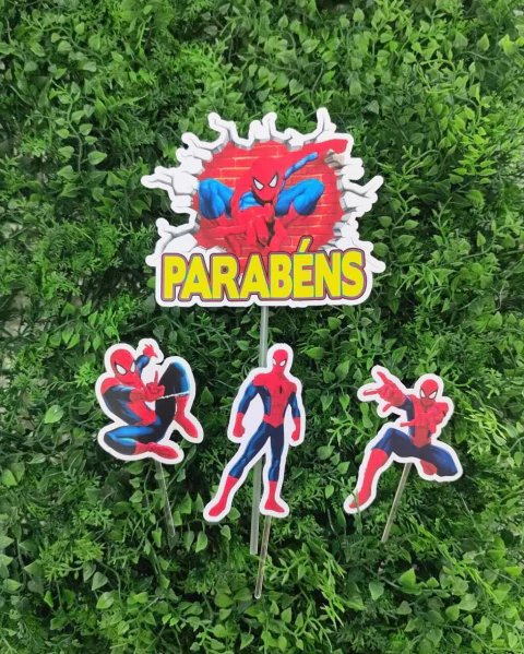 TOPO DE BOLO ISOFESTAS HOMEM ARANHA MOD4