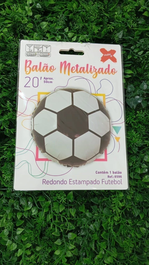 BALAO METALIZADO MAKE+ 18" ESTAMPADO FUTEBOL
