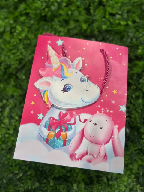 SACOLA PRESENTE MAKE+ 18X10X23 UNICORNIO SORTI