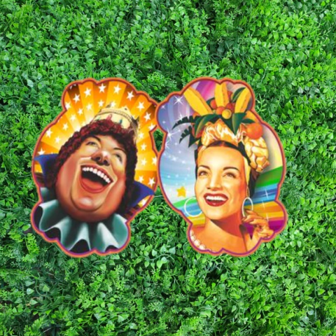 KIT PAINEL FESTA MALUCA C/2 REI MOMO E CARMEM MIRANDA