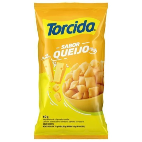 SALGADINHO ELMA CHIPS 60G TORCIDA QUEIJO
