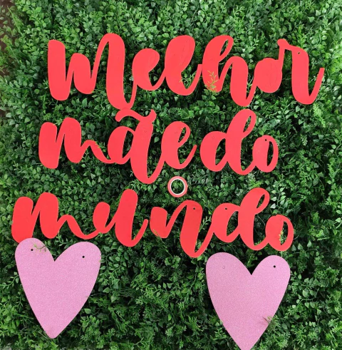 DECORAÇÃO PONTO DAS FESTAS FAIXA MELHOR MÃE DO MUNDO