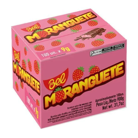 CHOCOLATE BEL 100X9G MORANGUETE