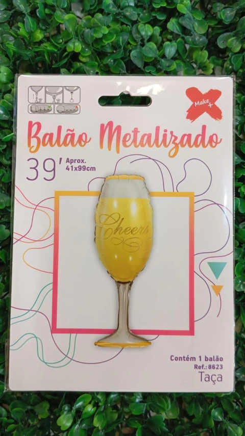 BALAO METALIZADO MAKE+ 39" TAÇA