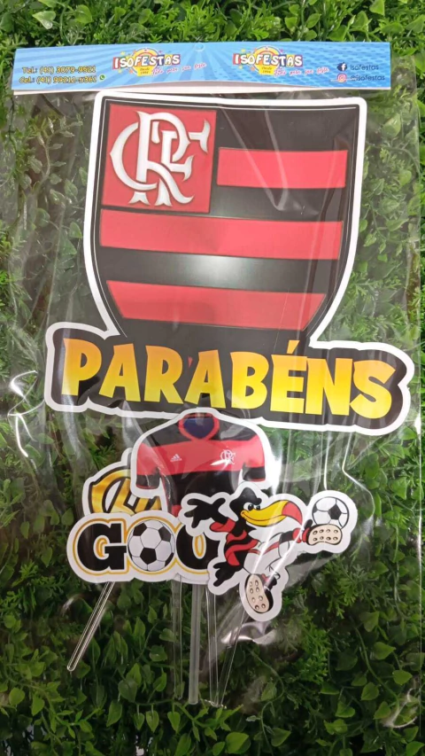 TOPO DE BOLO ISOFESTAS FLAMENGO