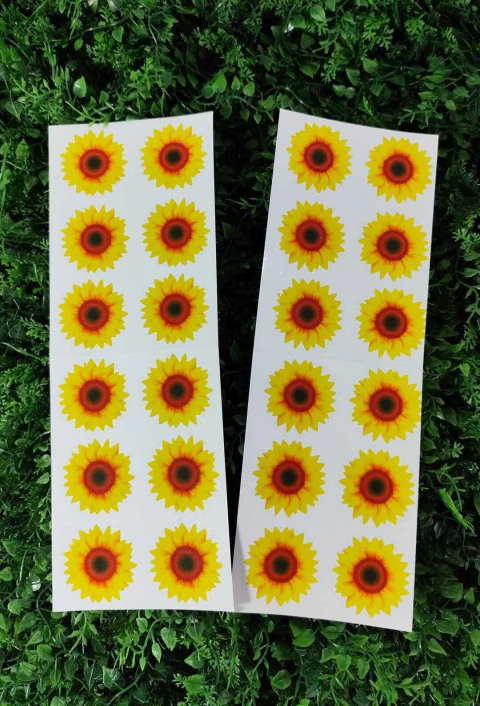 ADESIVO REDONDO ISOFESTAS GIRASSOL