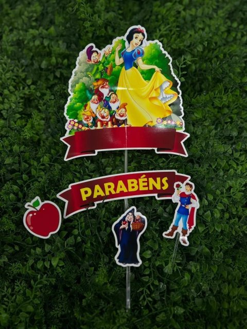 TOPO DE BOLO ISOFESTAS PRINCESA BRANCA DE NEVE