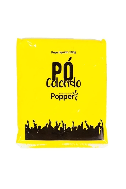PO COLORIDO POPPER 100G AMARELO