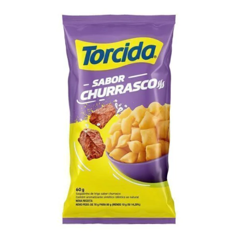 SALGADINHO ELMA CHIPS 60G TORCIDA CHURRASCO