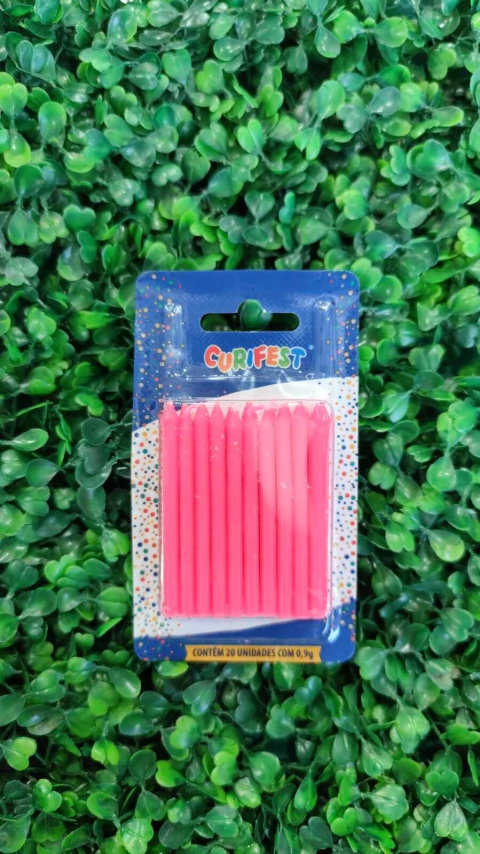 VELA CURIFEST C/20 PALITO ROSA