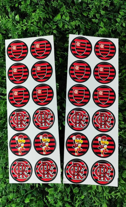 ADESIVO REDONDO ISOFESTAS FLAMENGO