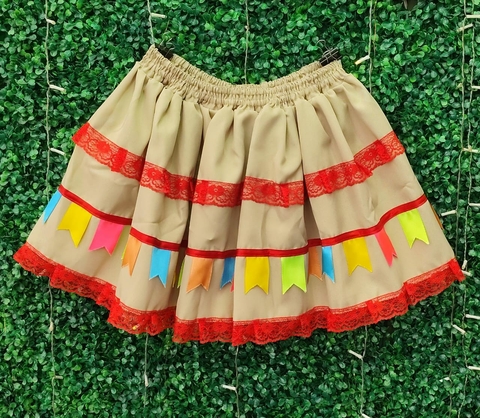 SAIA JUNINA INFINITA MARIA BONITA 40CM - ADULTO