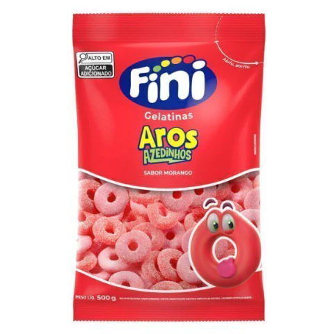 FINI 500G AROS DE MORANGO