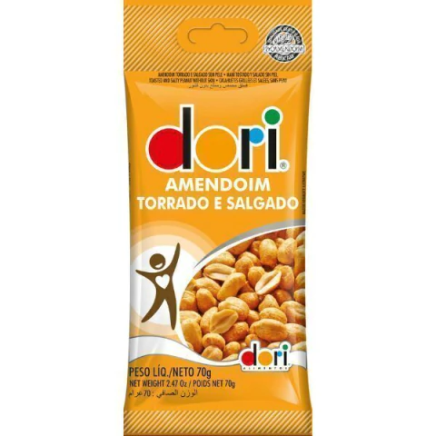 AMENDOIM DORI 70G TORRADO E SALGADO