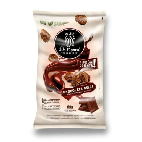 PIPOCA DR PIPOCA 60G CHOCOLATE BELGA