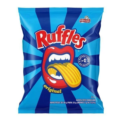 SALGADINHO ELMA CHIPS 33G RUFFLES SAL