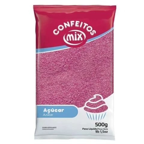 AÇÚCAR CRISTAL MIX 500G ROSA