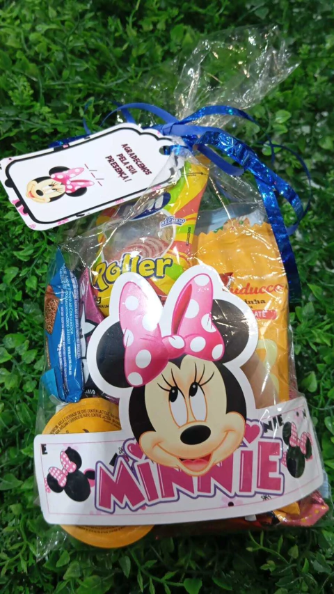 SACOLINHA SURPRESA ISOFESTAS C/8 MINNIE ROSA