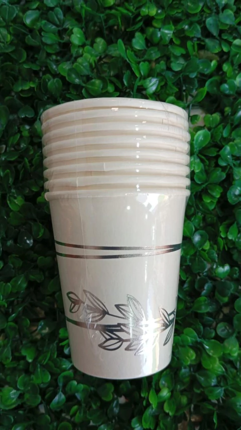 COPO DE PAPEL 250ML MAKE+ C/8 - METALIZADO PRATA LUXO