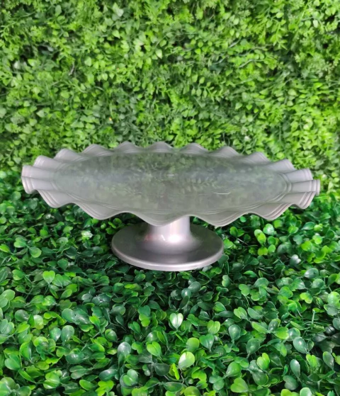 BOLEIRA LSC ONDULADA 26CM PRATA