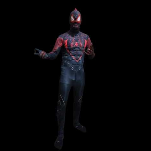 FANTASIA ADULTO HOMEM ARANHA PRETO