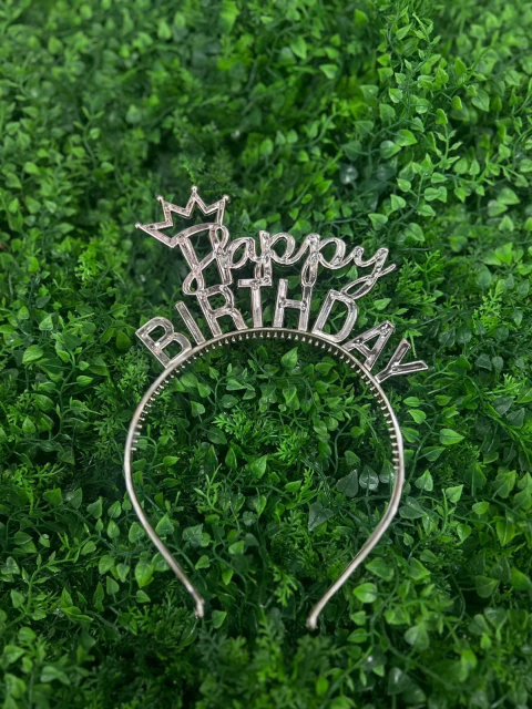 ACESSÓRIO TIARA HAPPY BIRTHDAY OURO ROSE - PONTO DAS FESTAS