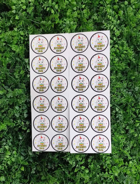 ADESIVO REDONDO ISOFESTAS FLORK