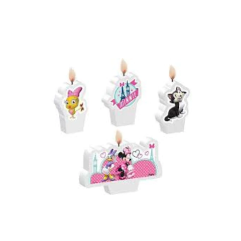 VELA PLANA REGINA C/4 MINNIE ROSA