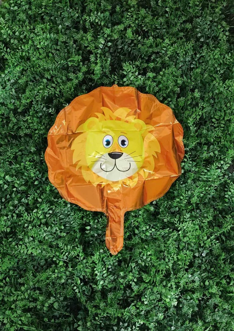 BALÃO METALIZADO FESTA 35CM SAFARI LEÃO