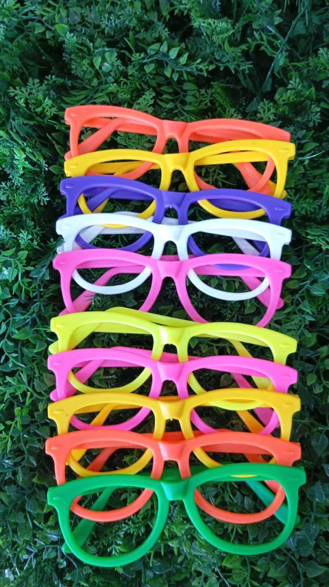 OCULOS RASUL C/10 NERD COLORIDO