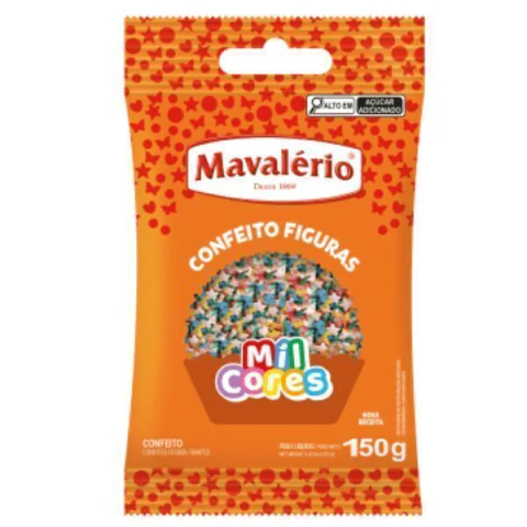 CONFEITO MAVALERIO 150G ESTRELINHAS