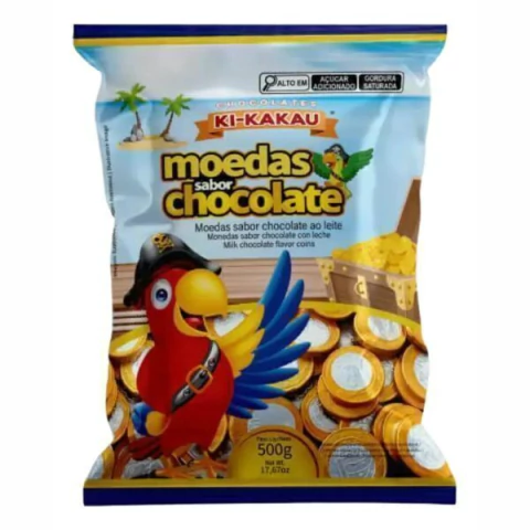 CHOCOLATE KI-KAKAU 500G MOEDAS