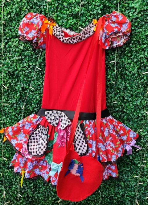 VESTIDO JUNINO ADULTO GLOBAL BONECA