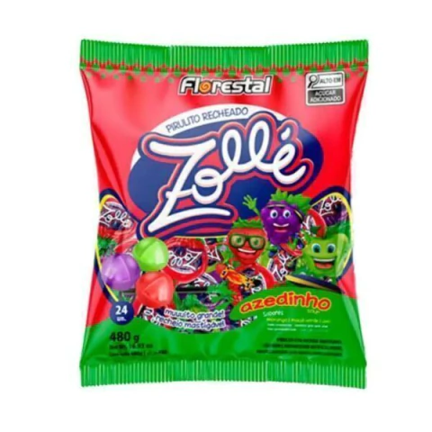 PIRULITO FLORESTAL 480G ZOLLÉ AZEDINHO SORTIDO - comprar online