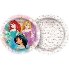 PRATO 18CM REGINA C/8 PRINCESAS DISNEY