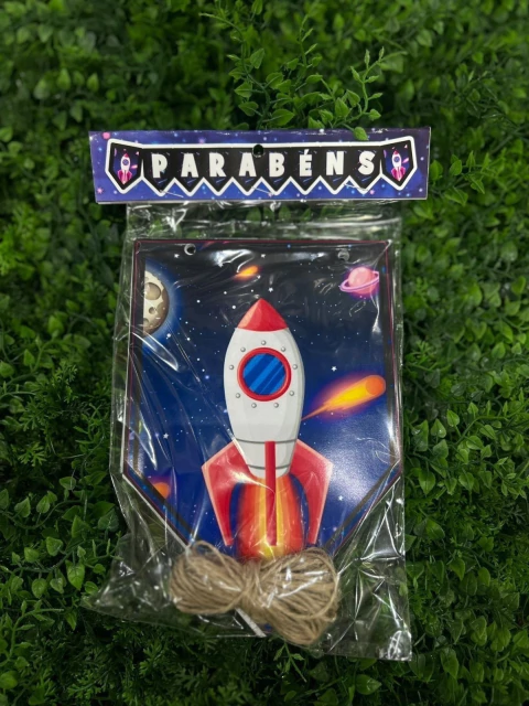 FAIXA PARABÉNS ISOFESTAS ASTRONAUTA