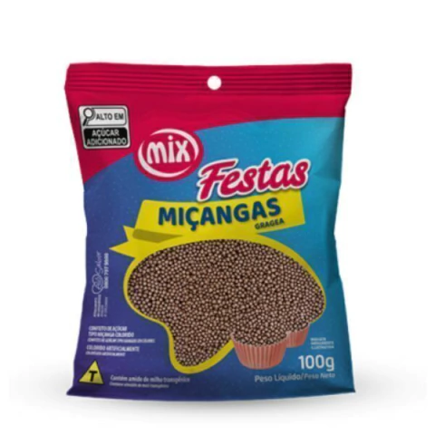 CONFEITO MIX 100G MIÇANGA BRIGADEIRO