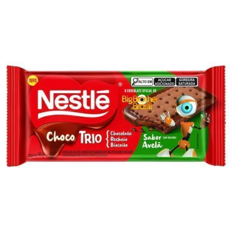 CHOCOLATE NESTLE 90G CHOCOTRIO AVELÃ