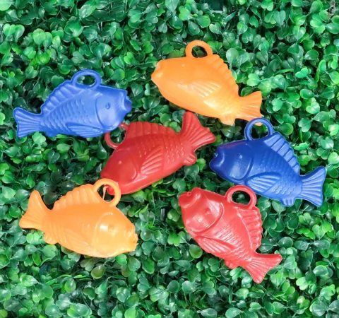 BRINQUEDO MINI TOYS PEIXE C/6 PESCARIA