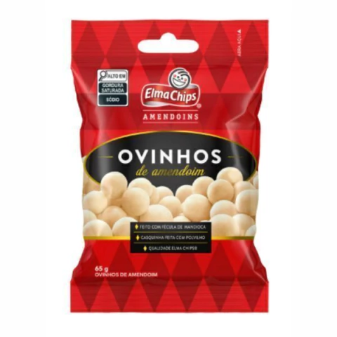 OVINHO DE AMENDOIM 65G ELMA CHIPS