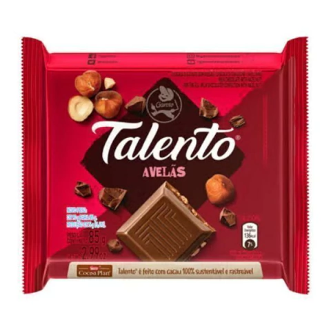CHOCOLATE GAROTO 85G TALENTO AVELÃ