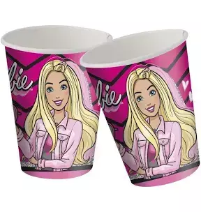 COPO DE PAPEL 200ML FESTCOLOR C/8 BARBIE