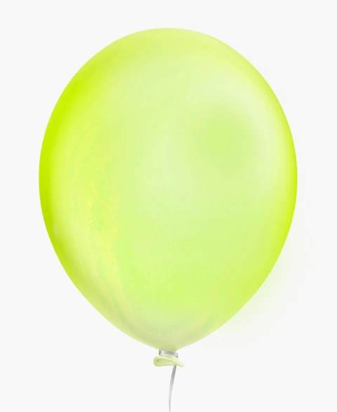 BALAO N16 HAPPY DAY C/10 NEON AMARELO