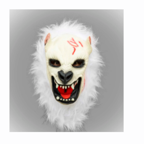 MASCARA SPOOK 900 LOBISOMEN II TEC/PELO BRANCO