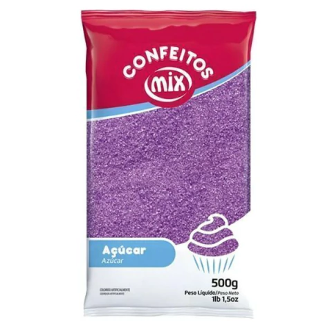 AÇÚCAR CRISTAL MIX 500G LILÁS